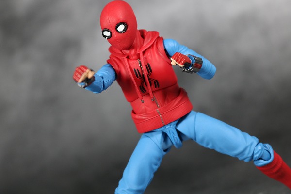 S.H.フィギュアーツ　スパイダーマン（ホームカミング） ホームメイドスーツVer.　レビュー　アクション 