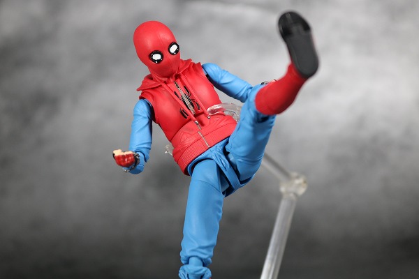 S.H.フィギュアーツ　スパイダーマン（ホームカミング） ホームメイドスーツVer.　レビュー　アクション 