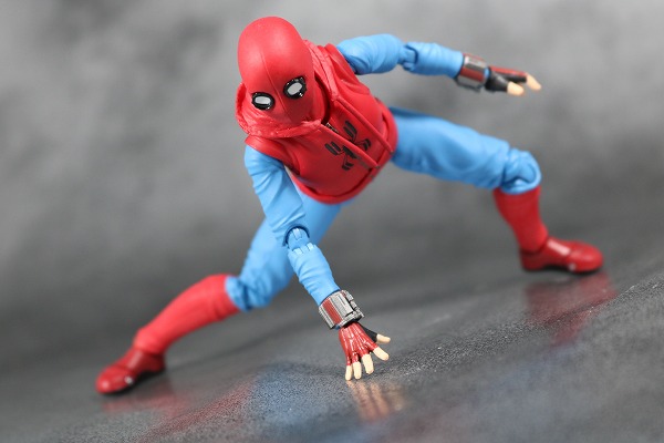 S.H.フィギュアーツ　スパイダーマン（ホームカミング） ホームメイドスーツVer.　レビュー　アクション