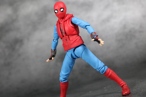 S.H.フィギュアーツ　スパイダーマン（ホームカミング） ホームメイドスーツVer.　レビュー　アクション 