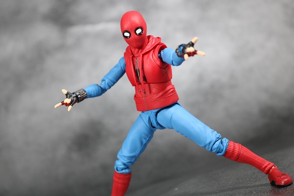 S.H.フィギュアーツ　スパイダーマン（ホームカミング） ホームメイドスーツVer.　レビュー　アクション 