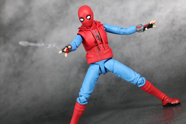 S.H.フィギュアーツ　スパイダーマン（ホームカミング） ホームメイドスーツVer.　レビュー　アクション