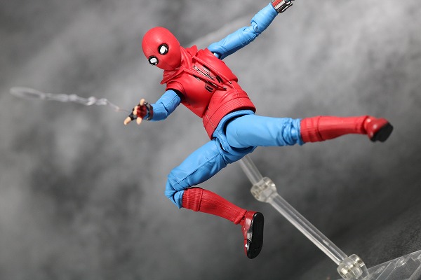 S.H.フィギュアーツ　スパイダーマン（ホームカミング） ホームメイドスーツVer.　レビュー　アクション 