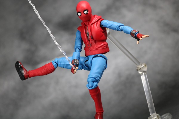 S.H.フィギュアーツ　スパイダーマン（ホームカミング） ホームメイドスーツVer.　レビュー　アクション 