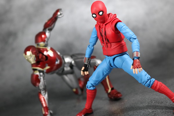 S.H.フィギュアーツ　スパイダーマン（ホームカミング） ホームメイドスーツVer.　レビュー　アクション 
