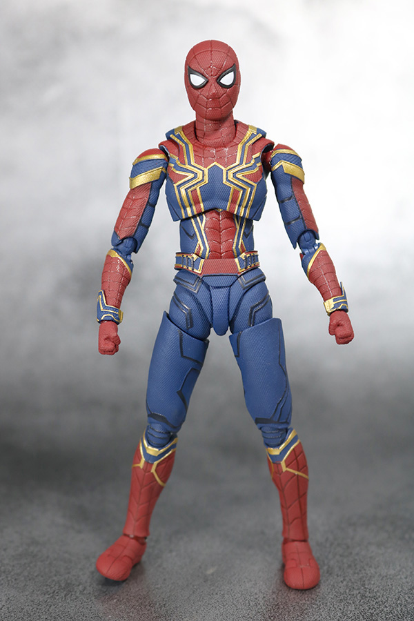 S.H.フィギュアーツ　アイアン　スパイダーマン　アベンジャーズ　インフィニティウォー　レビュー　全身