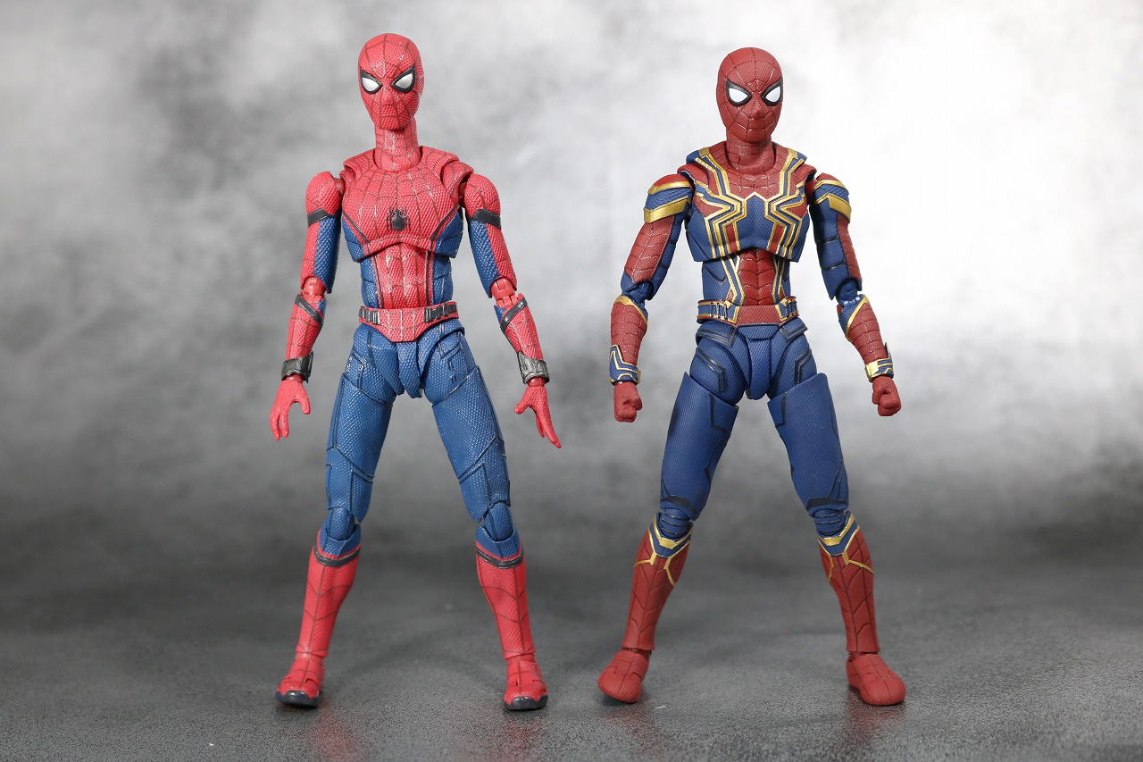 S.H.フィギュアーツ　アイアン　スパイダーマン　アベンジャーズ　インフィニティウォー　レビュー　全身