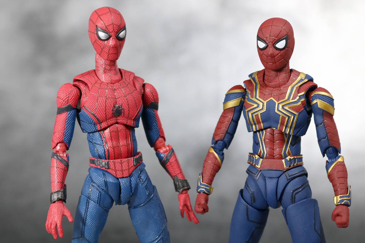 S.H.フィギュアーツ　アイアン　スパイダーマン　アベンジャーズ　インフィニティウォー　レビュー　全身