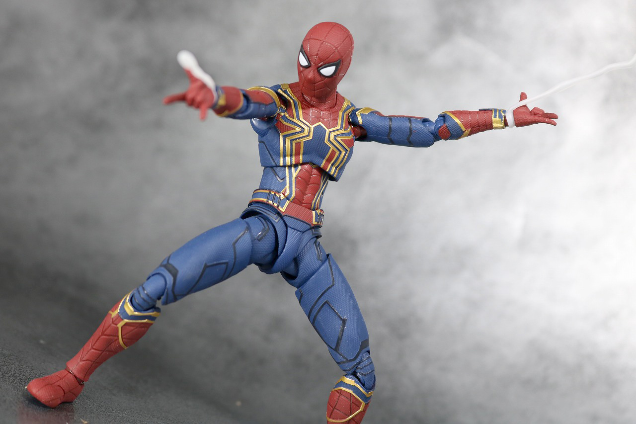 S.H.フィギュアーツ　アイアン　スパイダーマン　アベンジャーズ　インフィニティウォー　レビュー　アクション