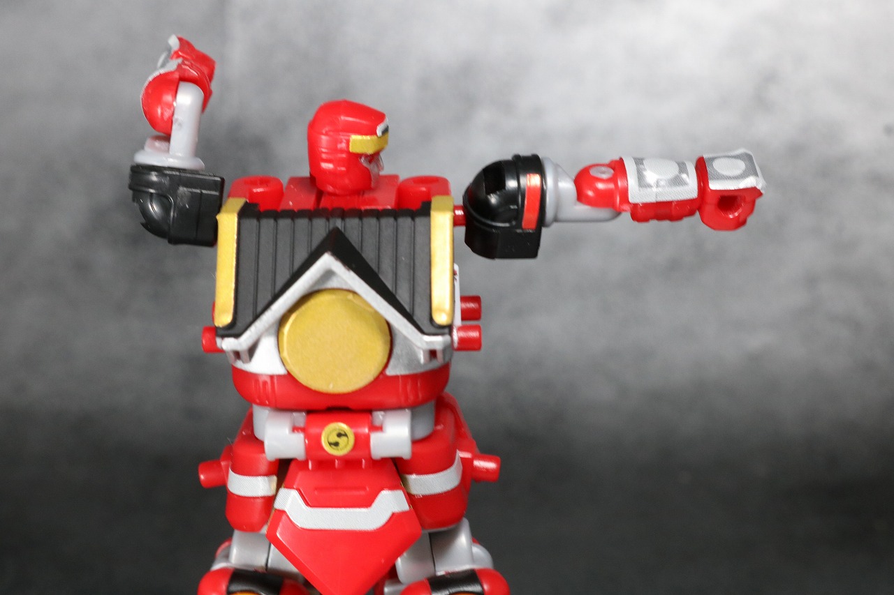 スーパーミニプラ　無敵将軍　レビュー　レッドサルダー　可動範囲