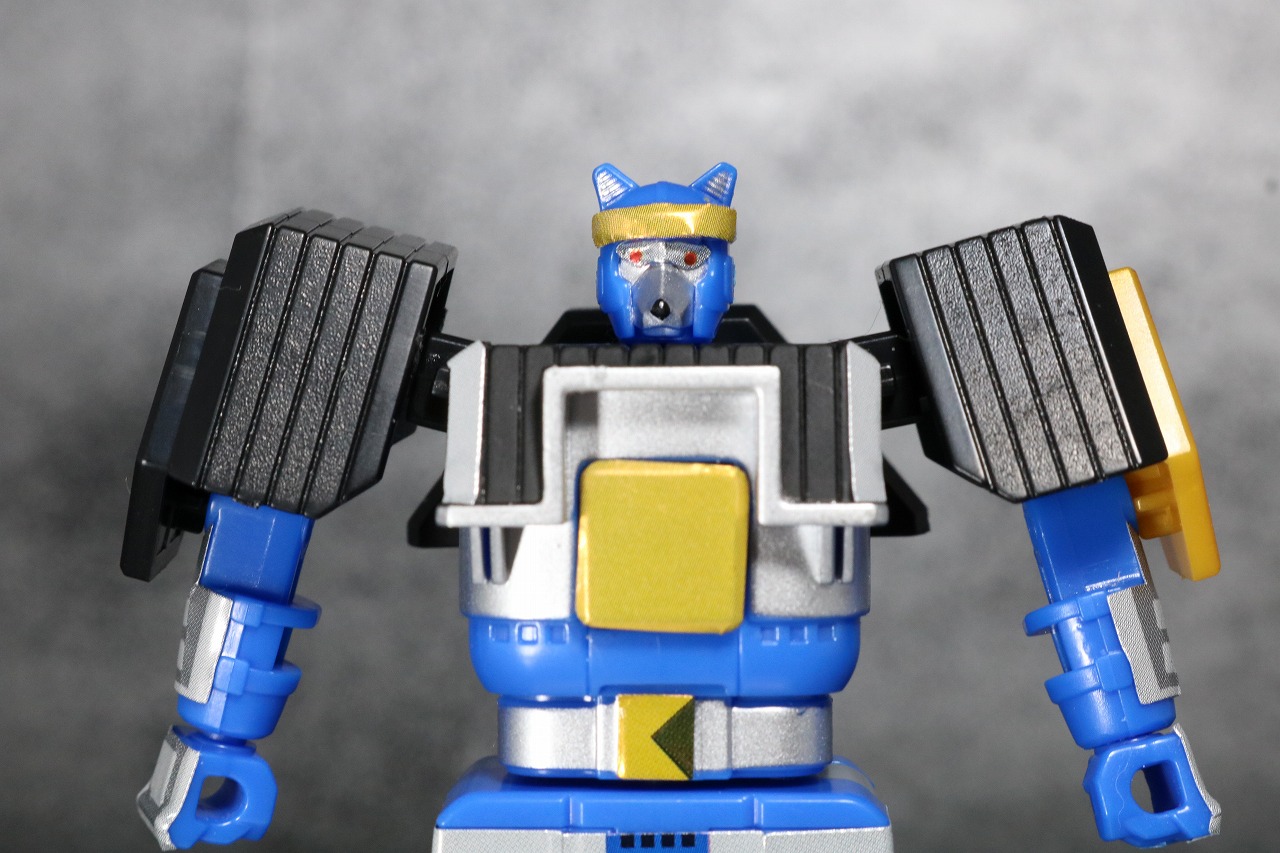 スーパーミニプラ　無敵将軍　レビュー　ブルーロウガン　全身