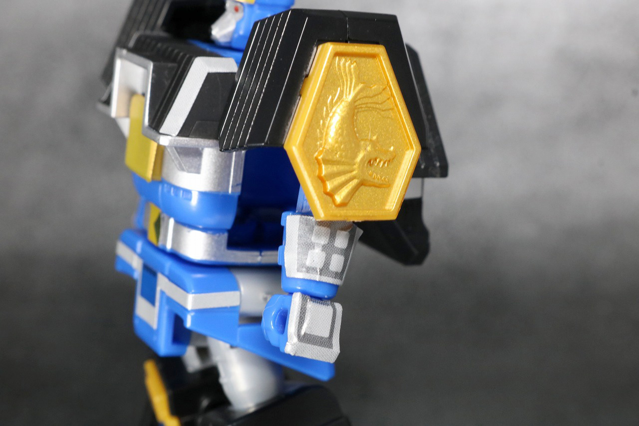 スーパーミニプラ　無敵将軍　レビュー　ブルーロウガン　全身