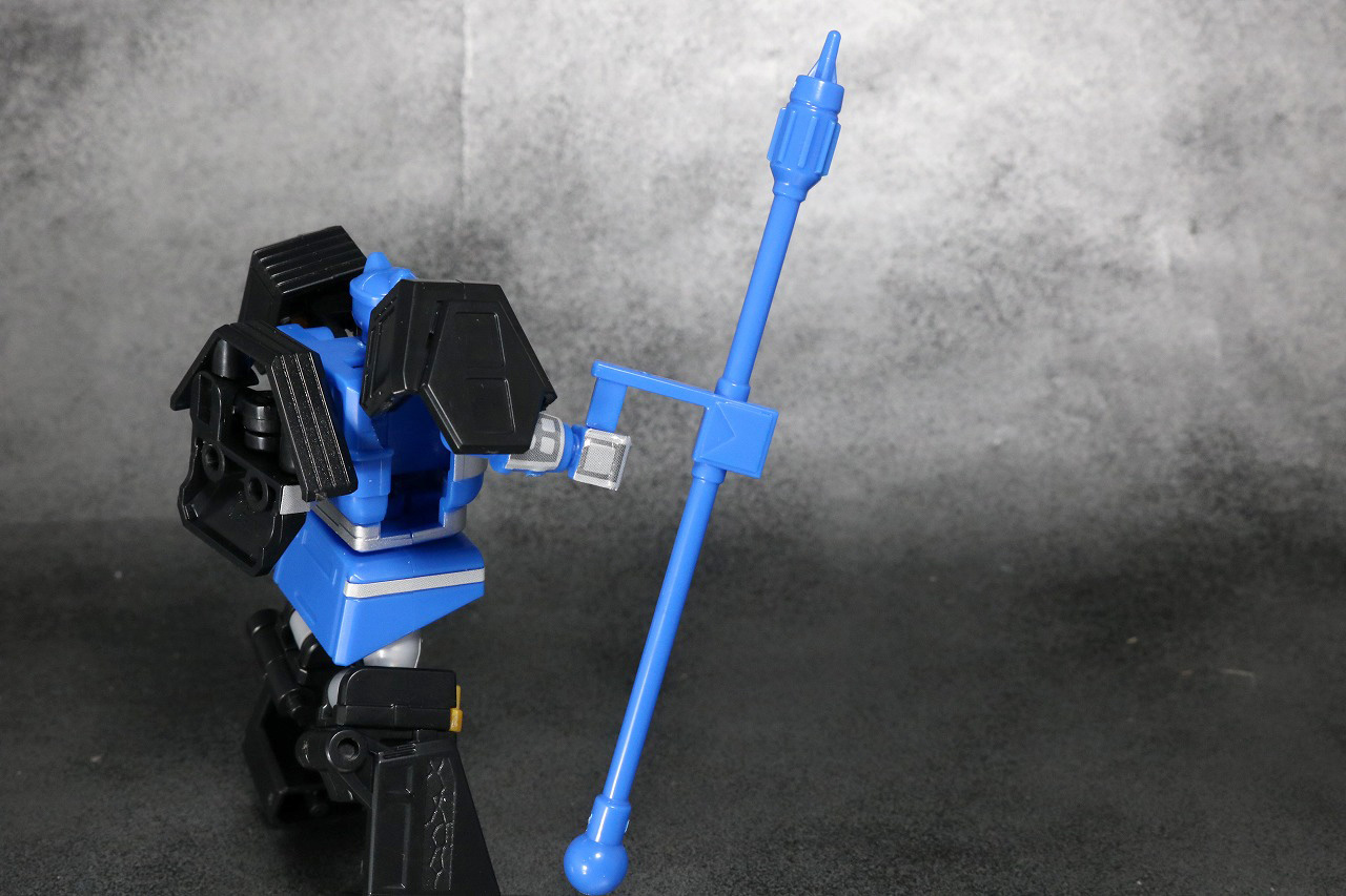 スーパーミニプラ　無敵将軍　レビュー　ブルーロウガン　付属品