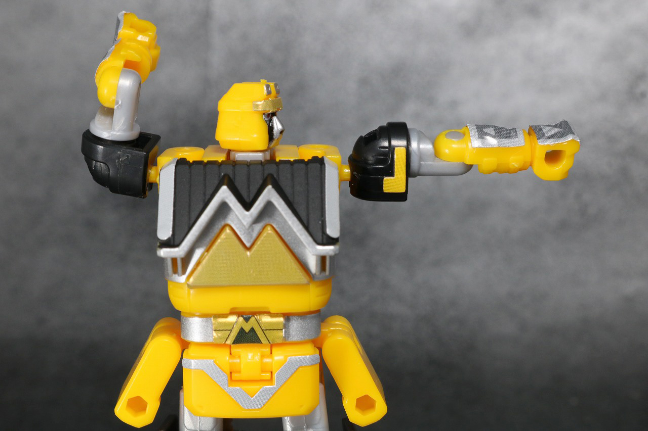 スーパーミニプラ　無敵将軍　レビュー　イエロークマード　可動範囲