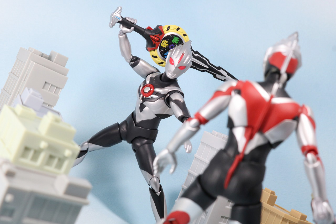 S.H.フィギュアーツ　ウルトラマンオーブダーク　ノワールブラックシュバルツ　レビュー　魂ネイション2018　アクション
