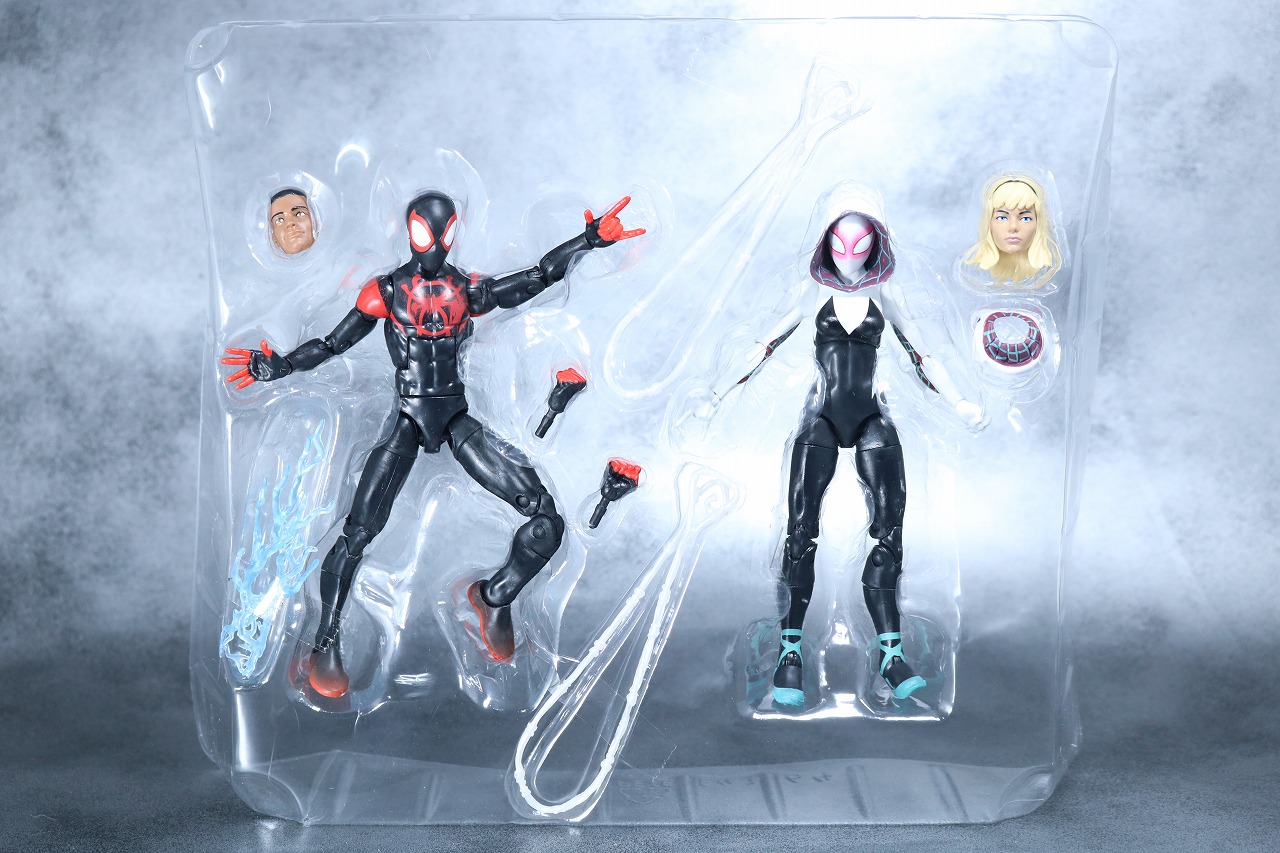 マーベルレジェンド　スパイダーグウェン　レビュー　スパイダーバース　パッケージ