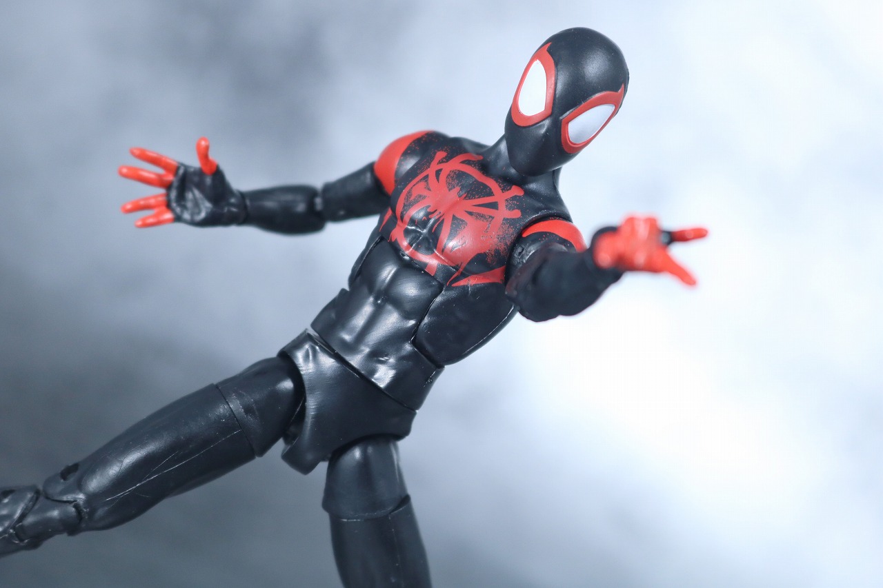 マーベルレジェンド　スパイダーマン　マイルス・モラレス　スパイダーバース　レビュー　アクション