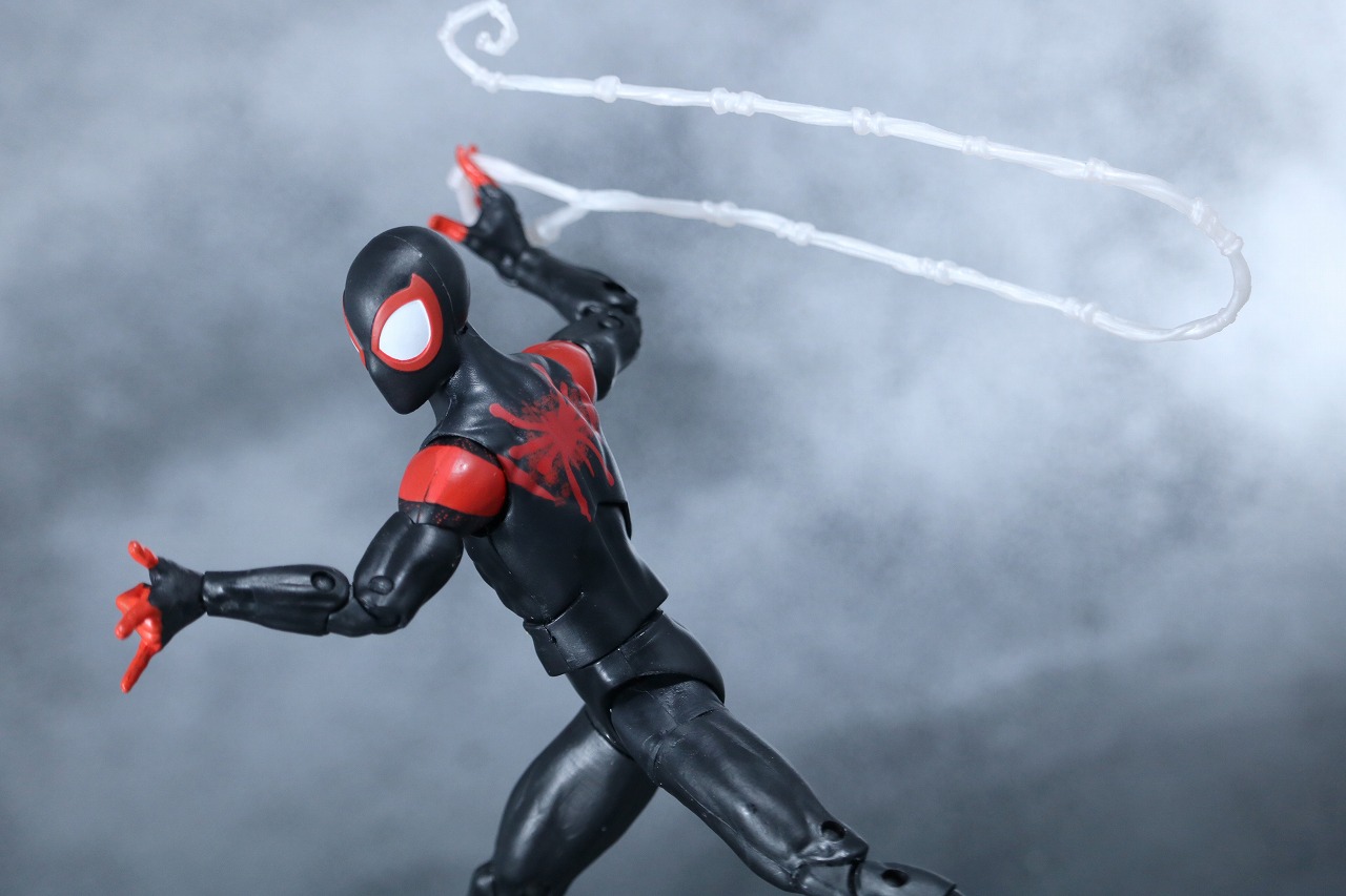マーベルレジェンド　スパイダーマン　マイルス・モラレス　スパイダーバース　レビュー　アクション