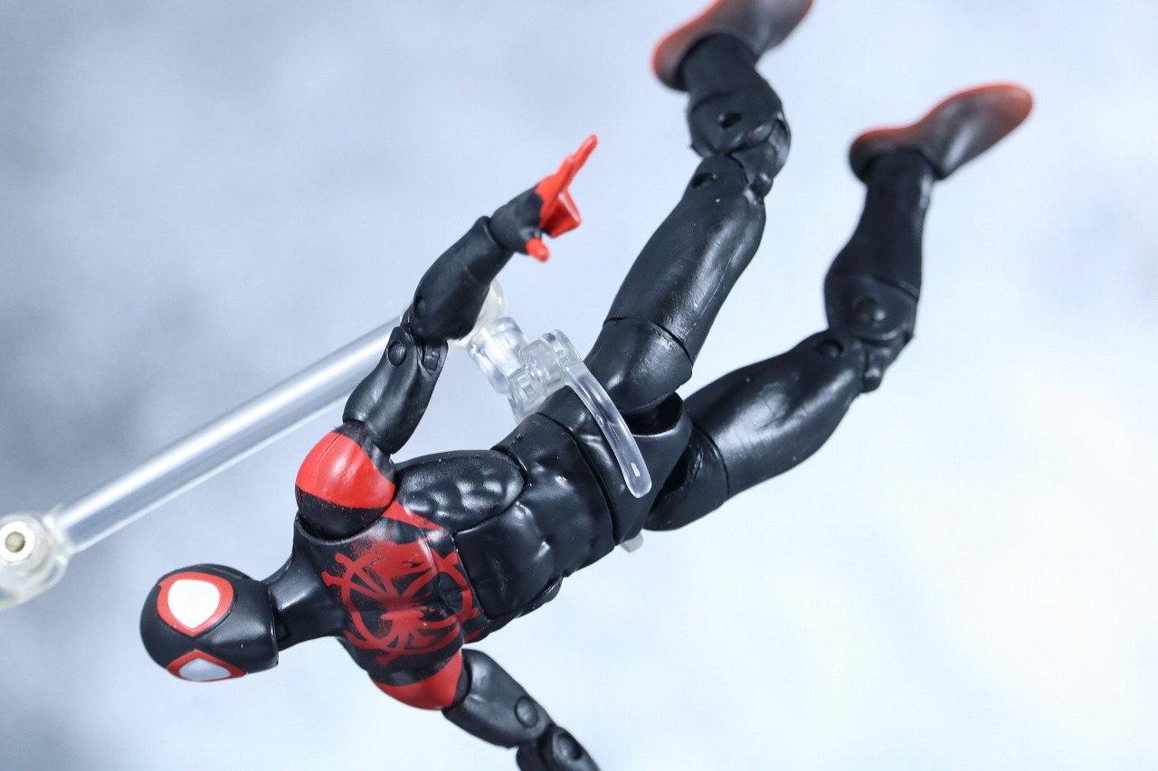マーベルレジェンド　スパイダーマン　マイルス・モラレス　スパイダーバース　レビュー　アクション