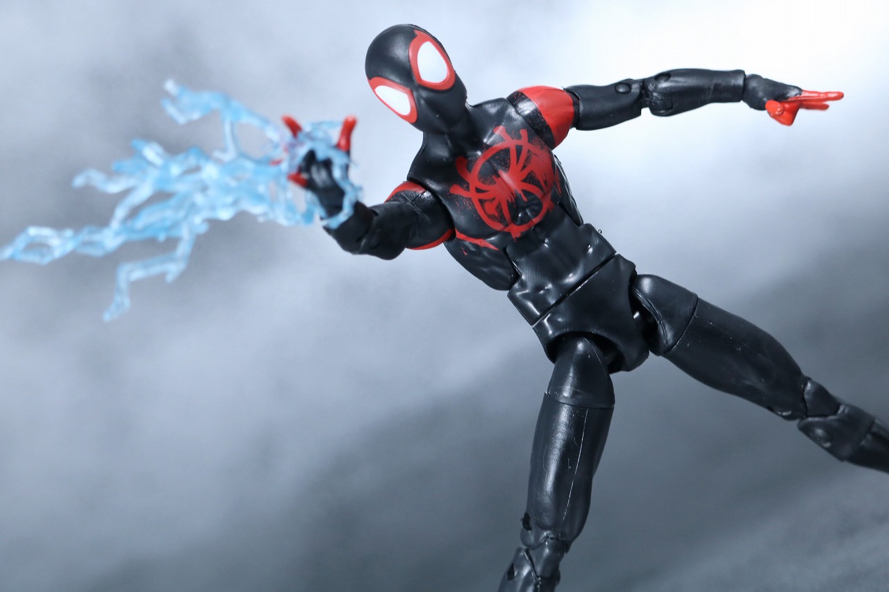 マーベルレジェンド　スパイダーマン　マイルス・モラレス　スパイダーバース　レビュー　アクション