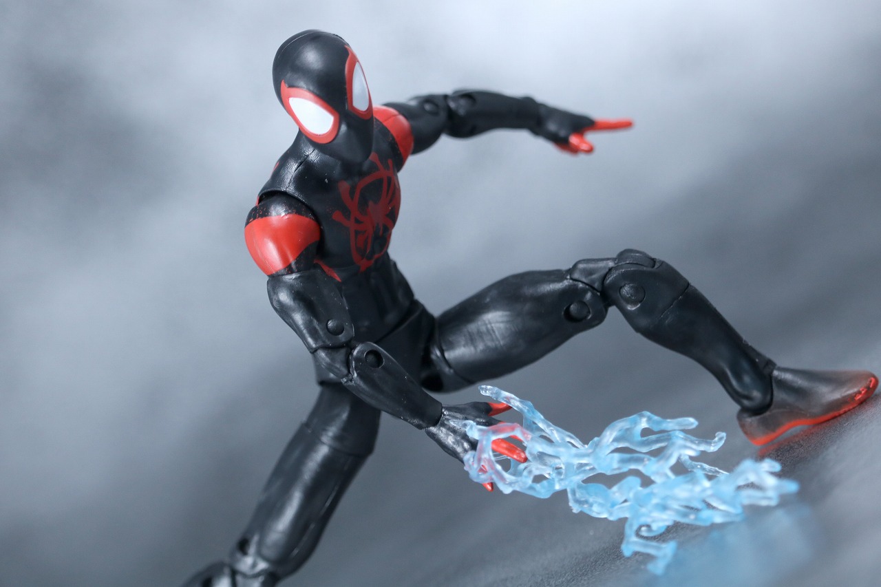 マーベルレジェンド　スパイダーマン　マイルス・モラレス　スパイダーバース　レビュー　アクション