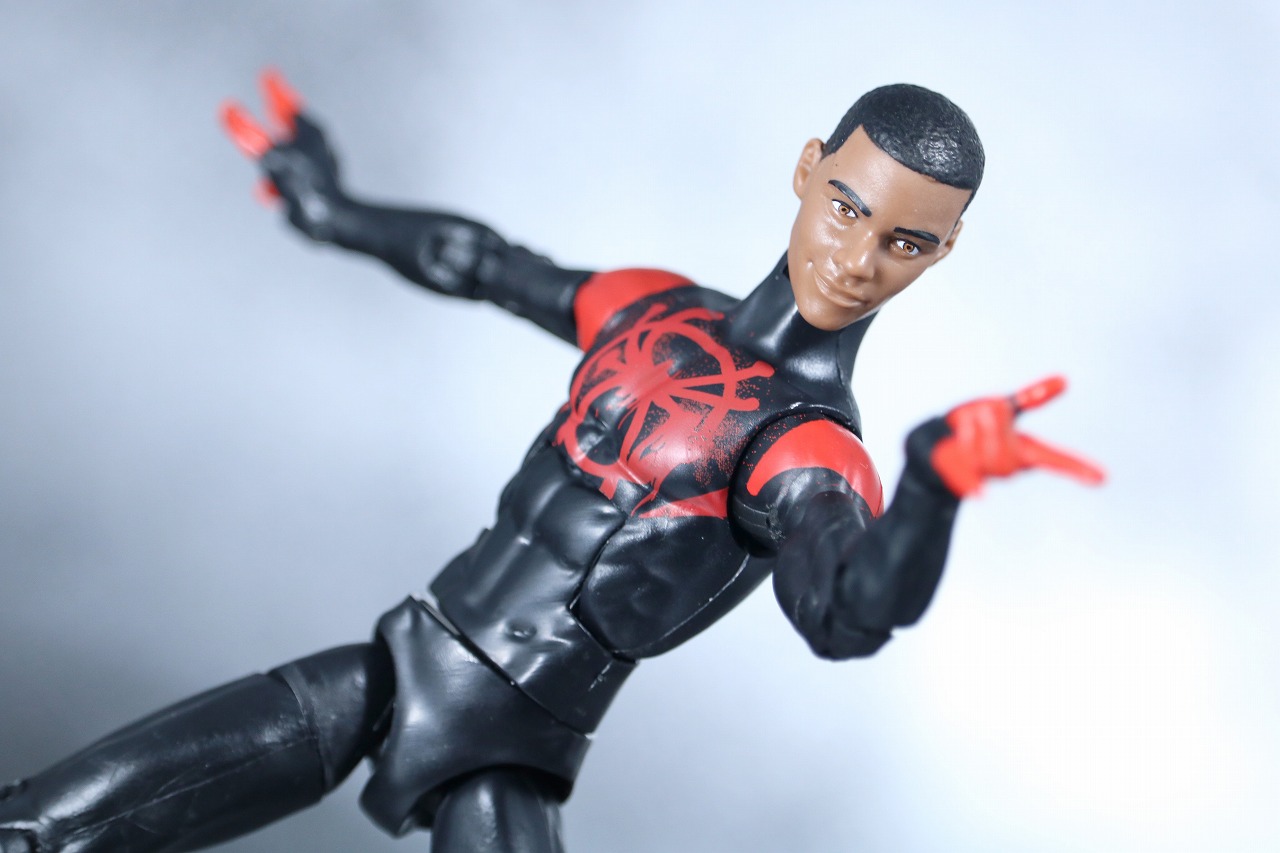 マーベルレジェンド　スパイダーマン　マイルス・モラレス　スパイダーバース　レビュー　アクション