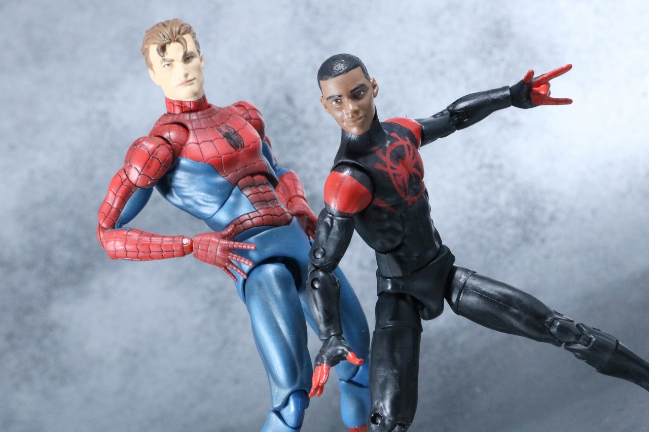 マーベルレジェンド　スパイダーマン　マイルス・モラレス　スパイダーバース　レビュー　アクション