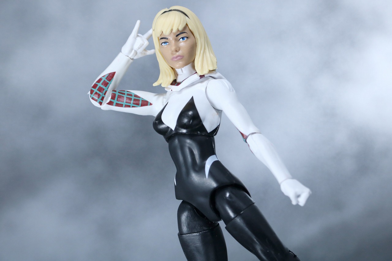 マーベルレジェンド　スパイダーグウェン　レビュー　スパイダーバース　アクション