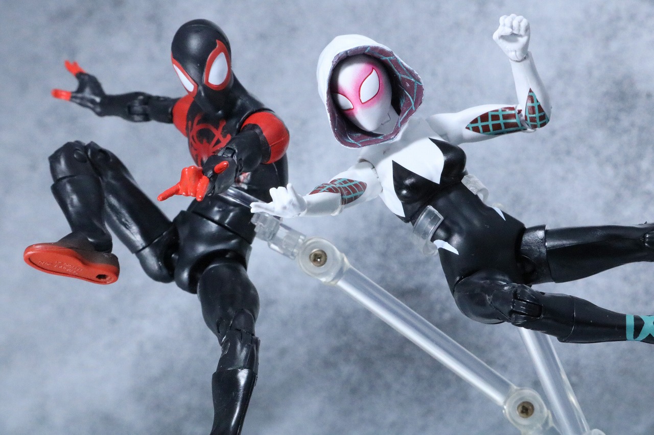 マーベルレジェンド　スパイダーグウェン　レビュー　スパイダーバース　アクション