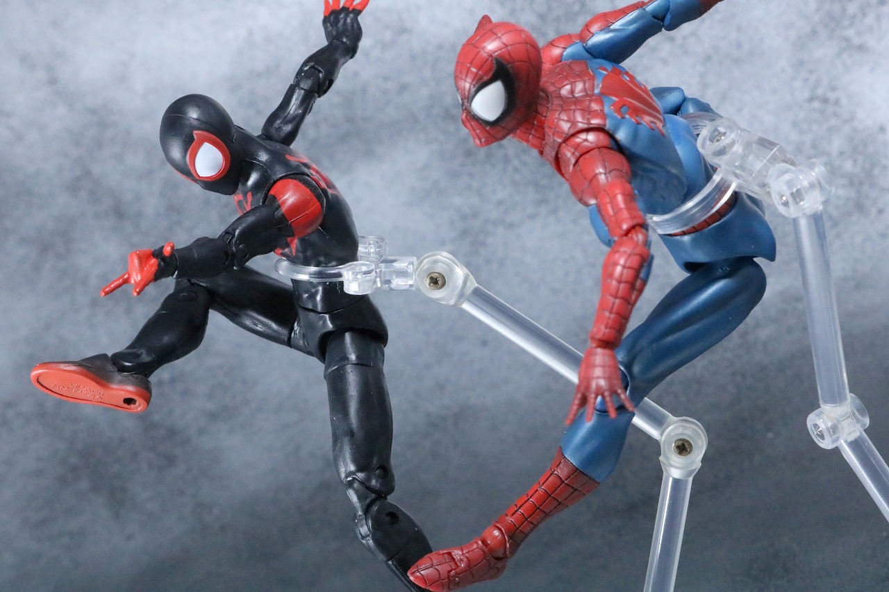 マーベルレジェンド　スパイダーマン　マイルス・モラレス　スパイダーバース　レビュー　アクション