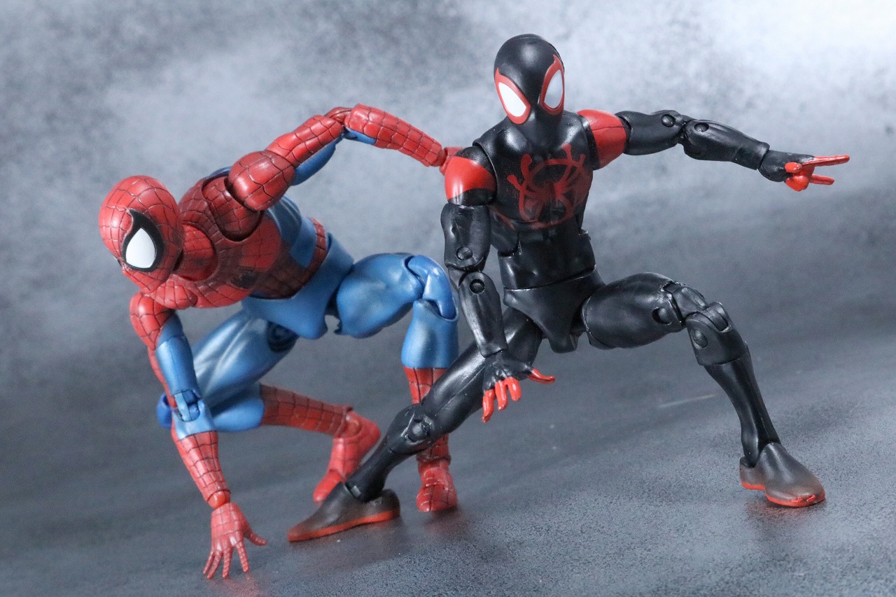 マーベルレジェンド　スパイダーマン　マイルス・モラレス　スパイダーバース　レビュー　アクション