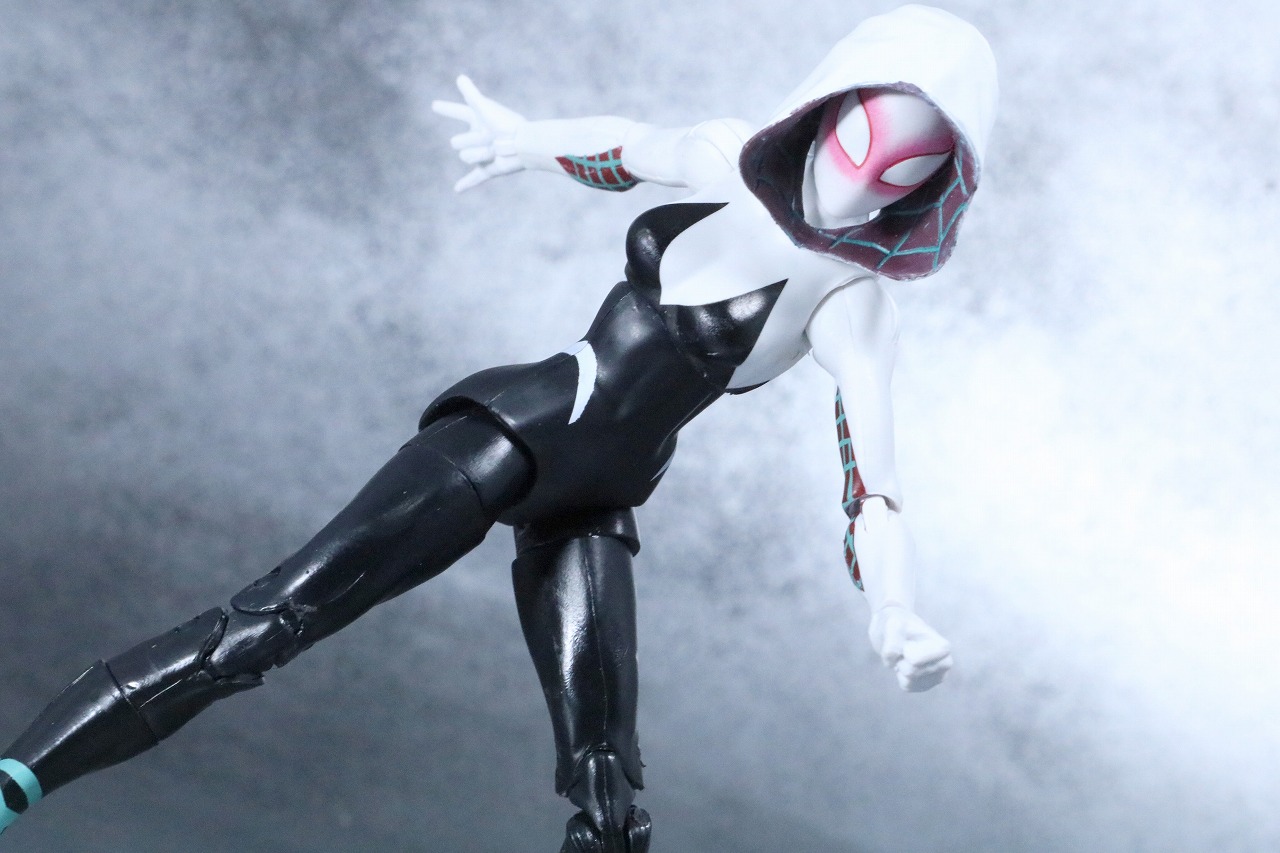 マーベルレジェンド　スパイダーグウェン　レビュー　スパイダーバース　アクション