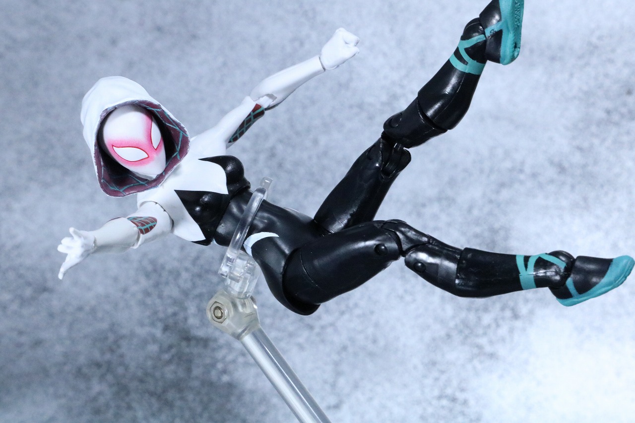 マーベルレジェンド　スパイダーグウェン　レビュー　スパイダーバース　アクション