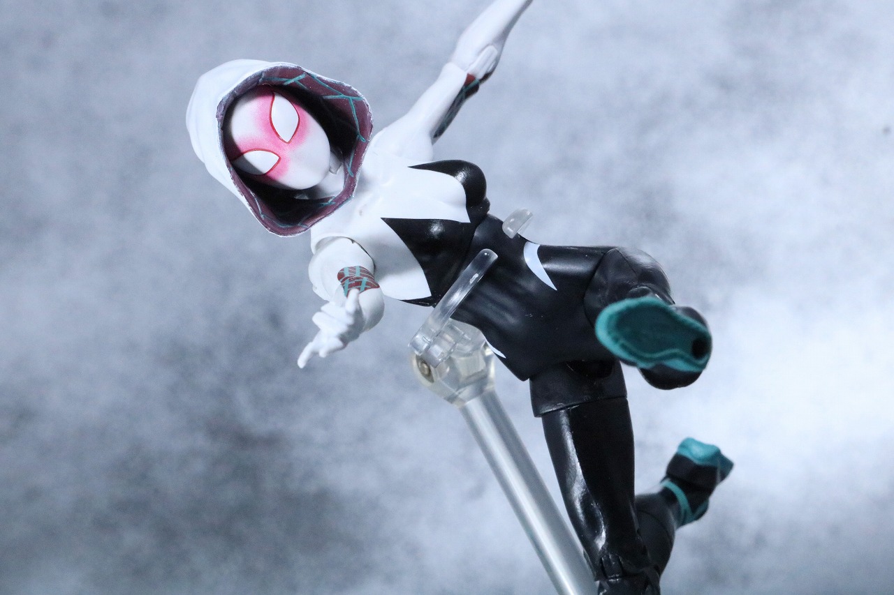 マーベルレジェンド　スパイダーグウェン　レビュー　スパイダーバース　アクション