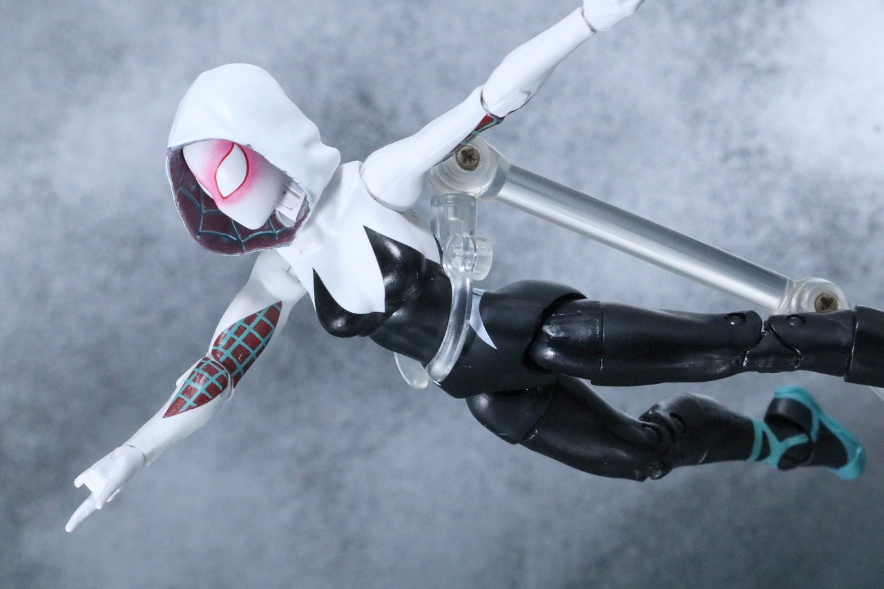 マーベルレジェンド　スパイダーグウェン　レビュー　スパイダーバース　アクション