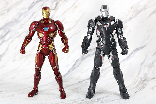 S.H.フィギュアーツ　ウォーマシン　マーク4　レビュー　アベンジャーズ／インフィニティウォー　全身　アイアンマン　マーク50　比較