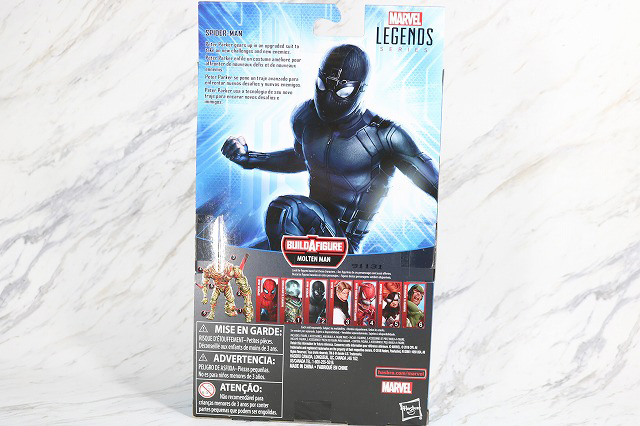 マーベルレジェンド　スパイダーマン　ステルスーツ　レビュー　パッケージ