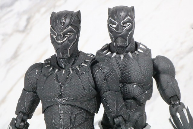 MAFEX　ブラックパンサー　レビュー　全身　S.H.フィギュアーツ　ブラックパンサー　比較