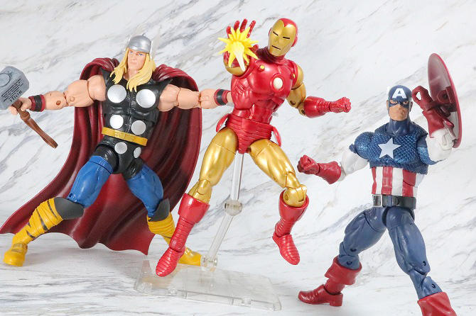 マーベルレジェンド　アイアンマン（Marvel Comics 80th Anniversary）　レビュー　アクション　キャプテンアメリカ　ソー