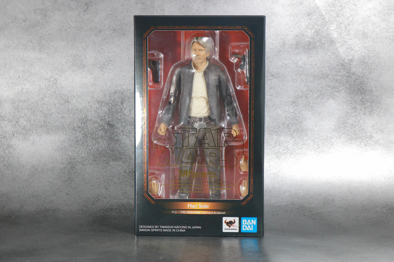 S.H.フィギュアーツ　ハン・ソロ　スターウォーズ：フォースの覚醒　レビュー　パッケージ