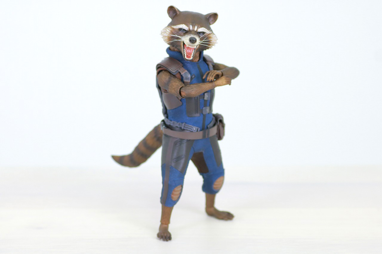 ホットトイズ　ムービー・マスターピース　ロケット・ラクーン　ガーディアンズ・オブ・ギャラクシー：リミックス　レビュー　アクション