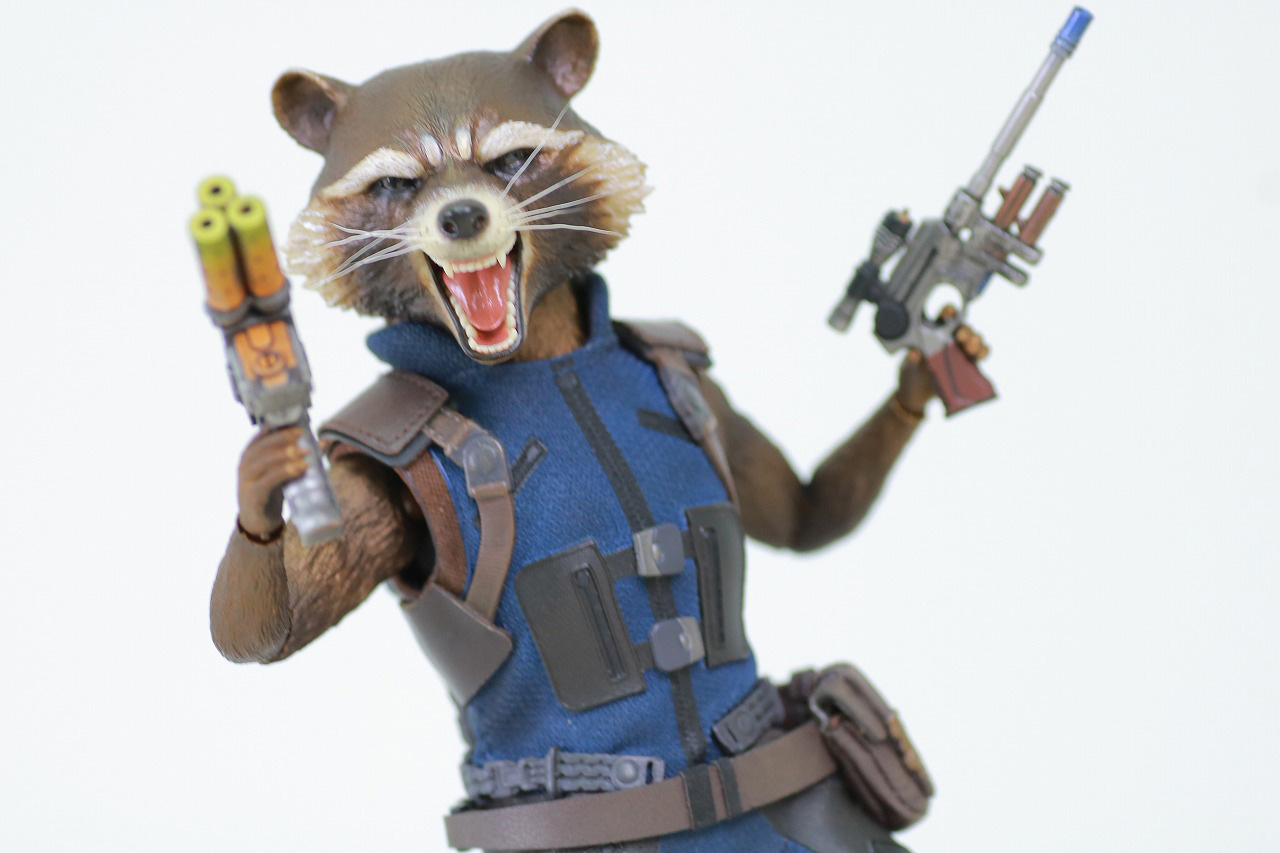 ホットトイズ　ムービー・マスターピース　ロケット・ラクーン　ガーディアンズ・オブ・ギャラクシー：リミックス　レビュー　アクション