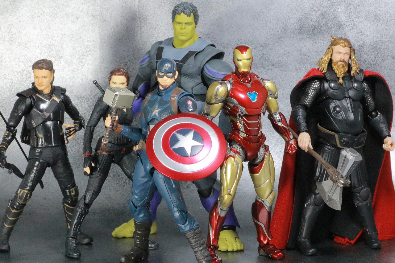 S.H.フィギュアーツ　ソー　アベンジャーズ／エンドゲーム　レビュー　アクション　アイアンマン マーク85　ハルク　ホークアイ　ブラックウィドウ　キャプテンアメリカ