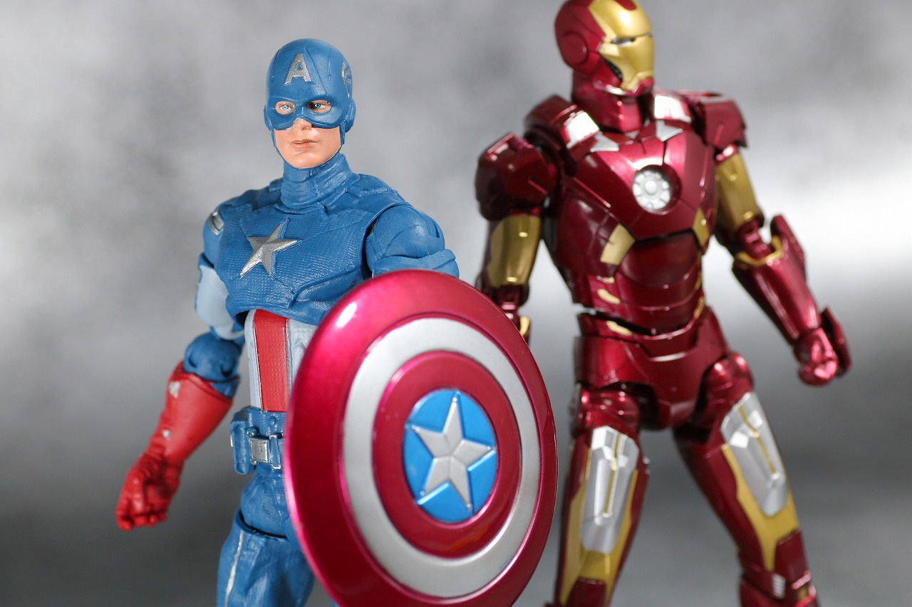 マーベルレジェンド　キャプテンアメリカ　アベンジャーズ／エンドゲーム　レビュー　アクション　S.H.フィギュアーツ　アイアンマン　マーク7