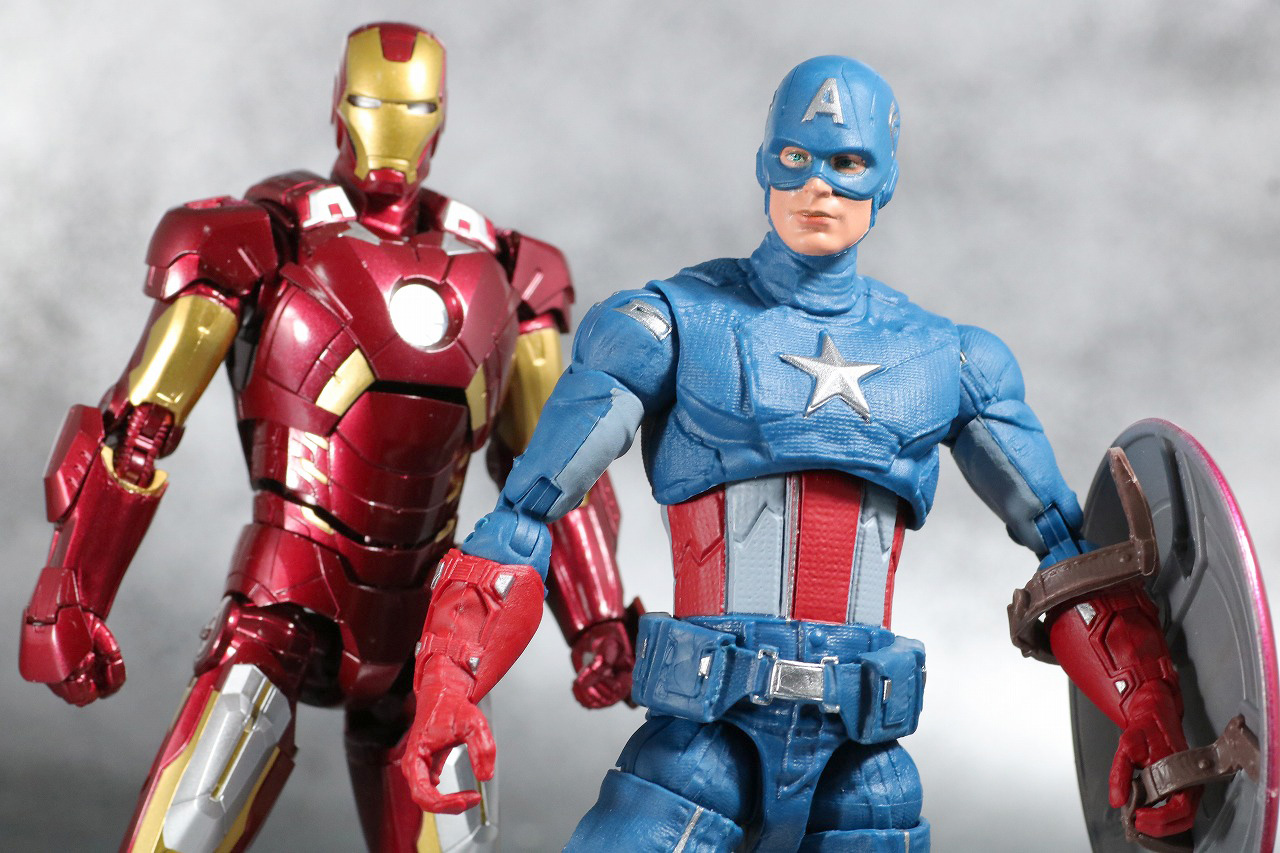 マーベルレジェンド　キャプテンアメリカ　アベンジャーズ／エンドゲーム　レビュー　アクション　S.H.フィギュアーツ　アイアンマン　マーク7