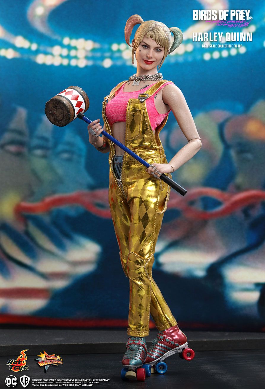 ホットトイズ　ムービー・マスターピース　ハーレイ・クイン　バーズ・オブ・プレイ　ゴールド・サロペット