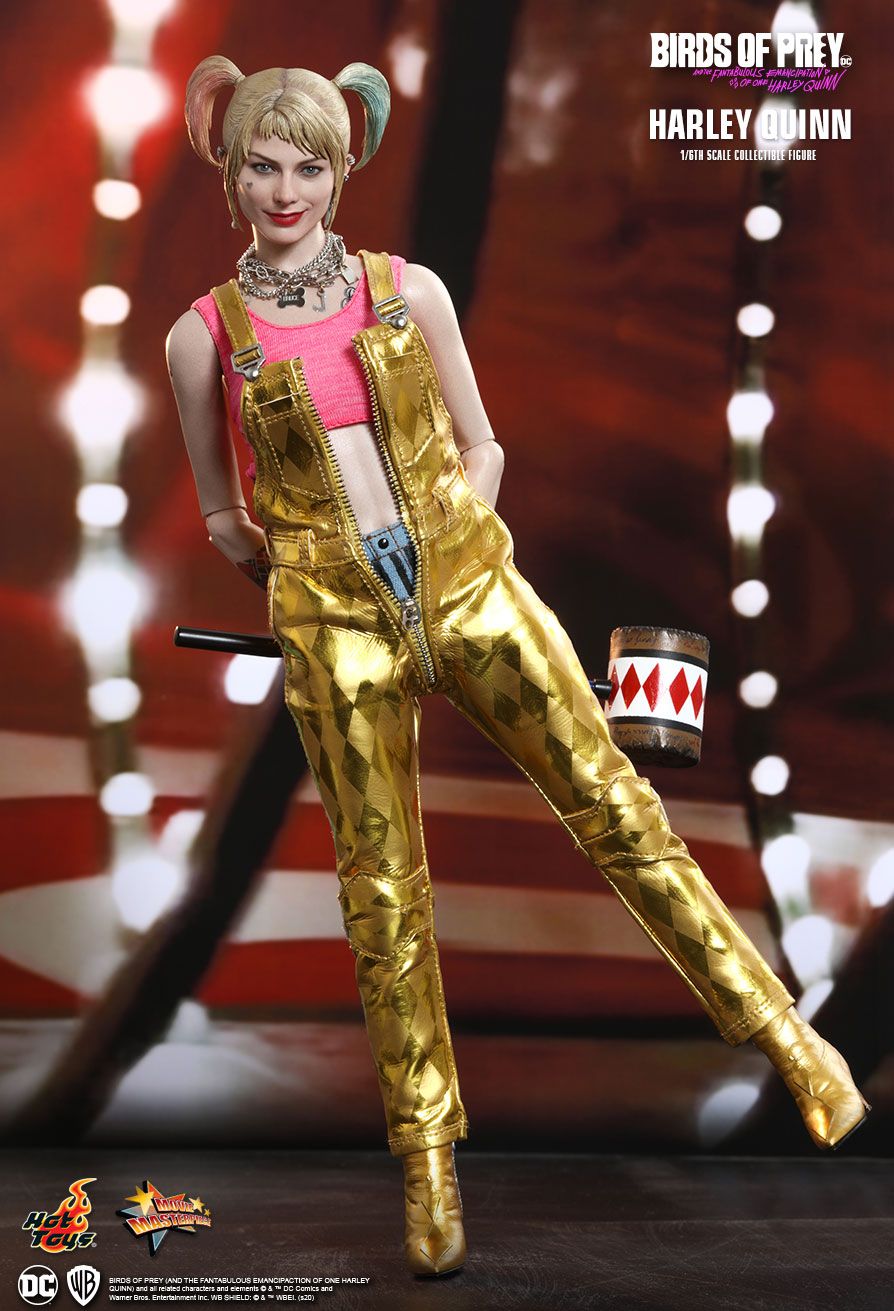 ホットトイズ　ムービー・マスターピース　ハーレイ・クイン　バーズ・オブ・プレイ　ゴールド・サロペット