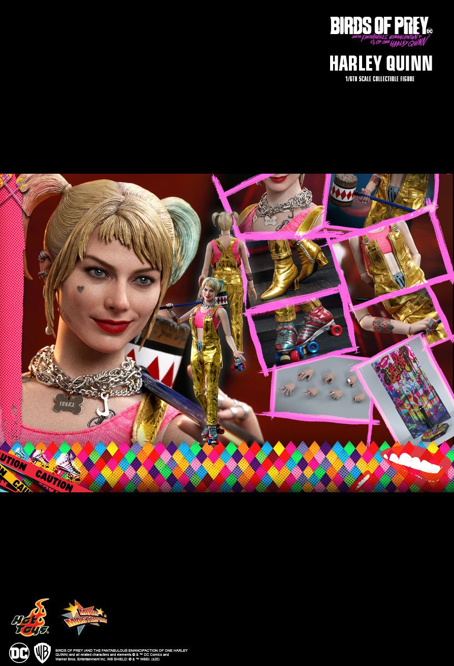ホットトイズ　ムービー・マスターピース　ハーレイ・クイン　バーズ・オブ・プレイ　ゴールド・サロペット