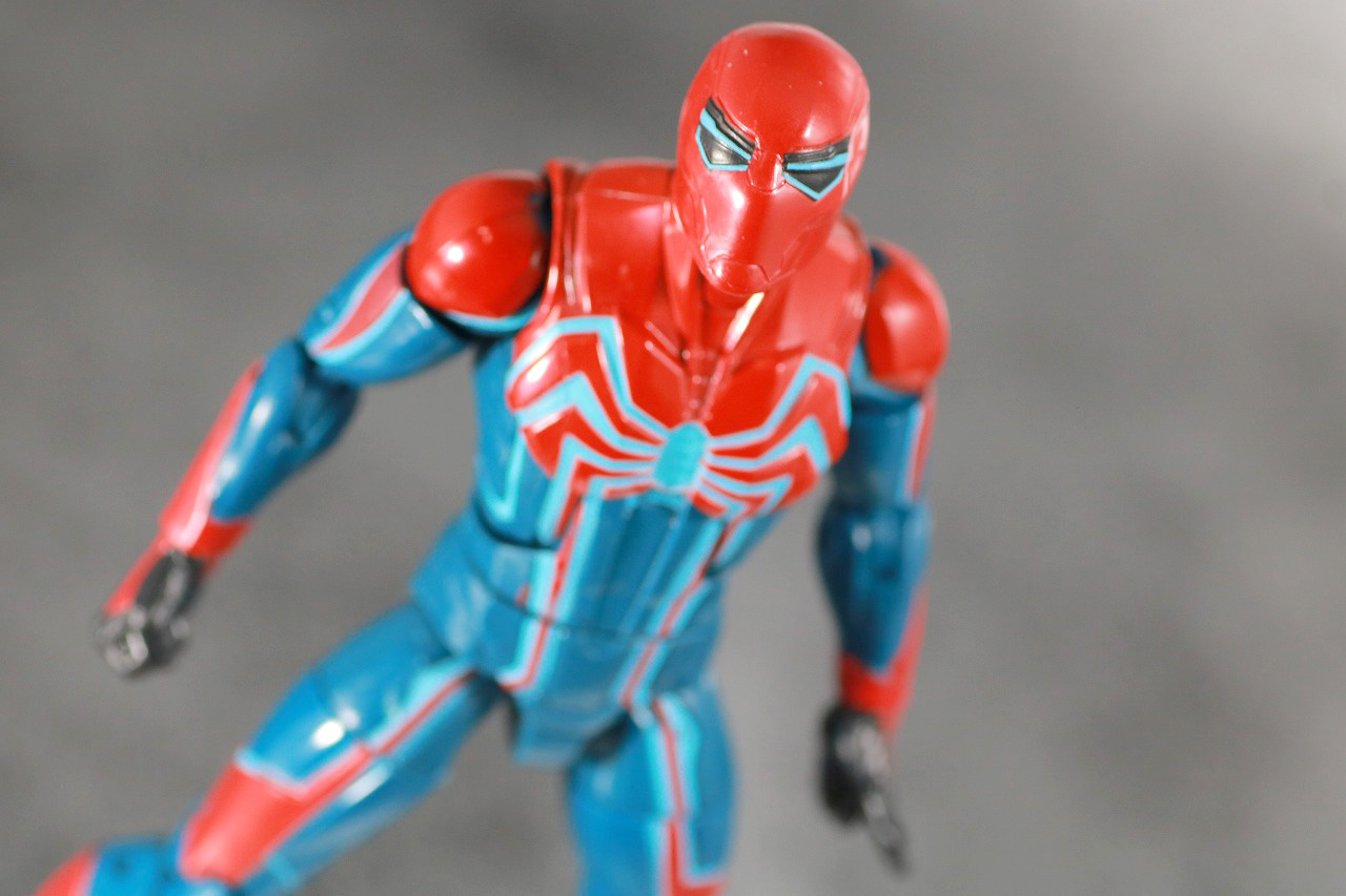 マーベルレジェンド　スパイダーマン　ベロシティスーツ　レビュー　アクション