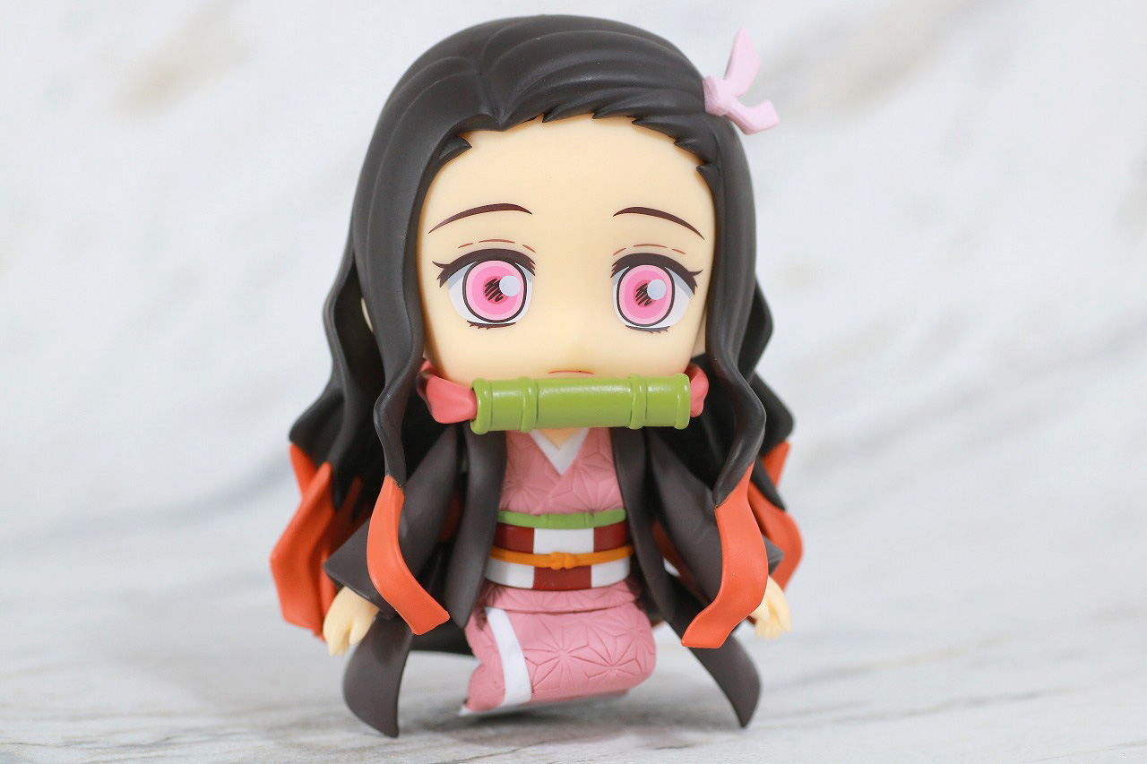 ねんどろいど　竈門 禰豆子　ねずこ　レビュー　鬼滅の刃　付属品　座りポーズ